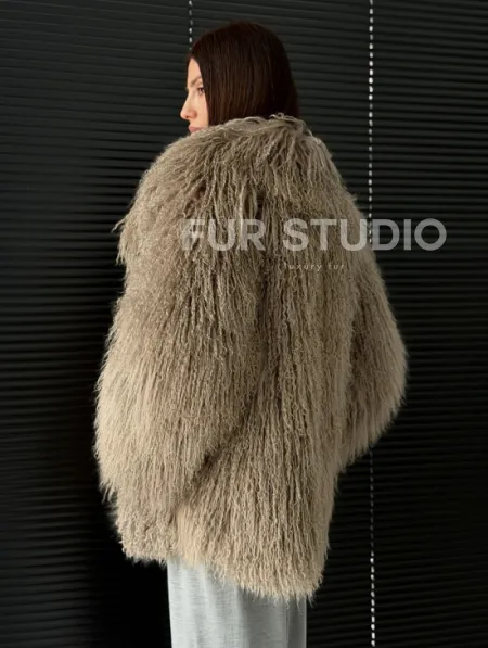 Полушубок из ламы - фото 6