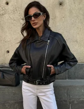 Кожаная куртка в стиле Casual - фото 6