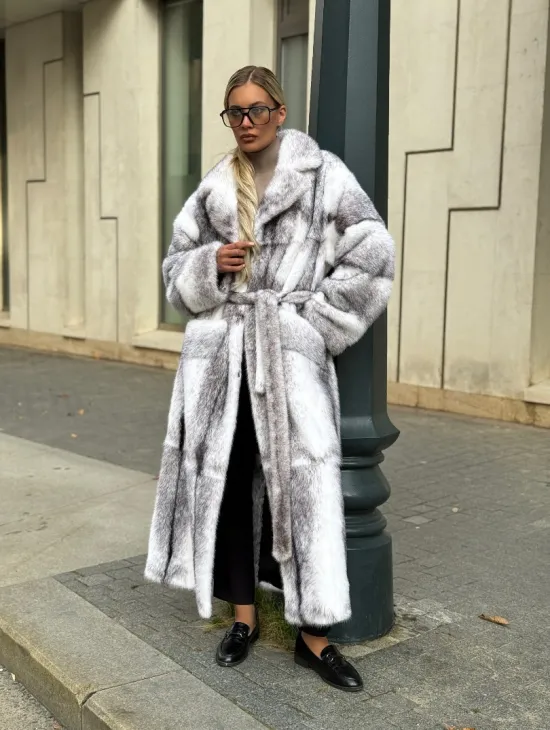 Норковая шуба - крестовка - фото 9