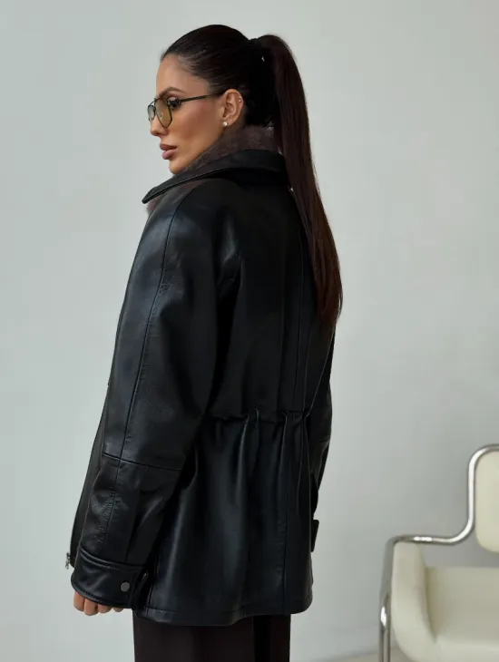 Норковая женская манишка - фото 5