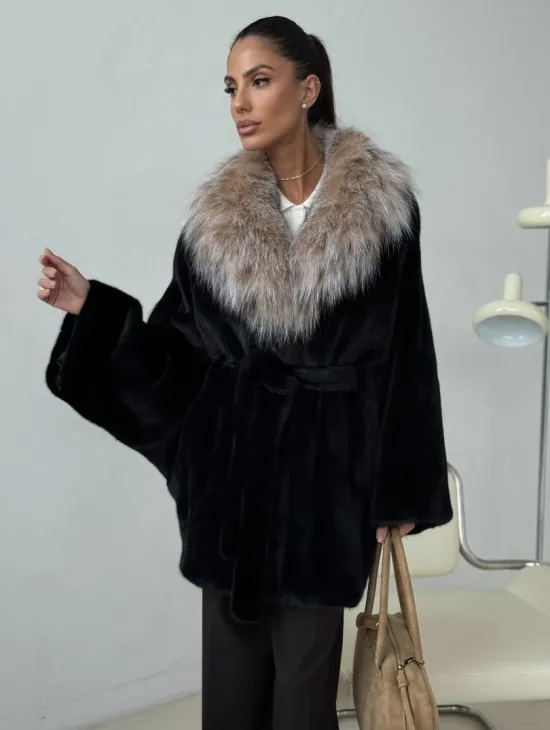 Норковая шуба с рысью - фото 7