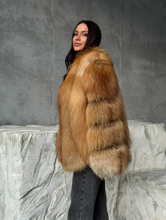 Шуба из лисы - фото 6