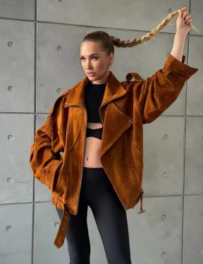 Замшевая куртка-косуха - фото 18