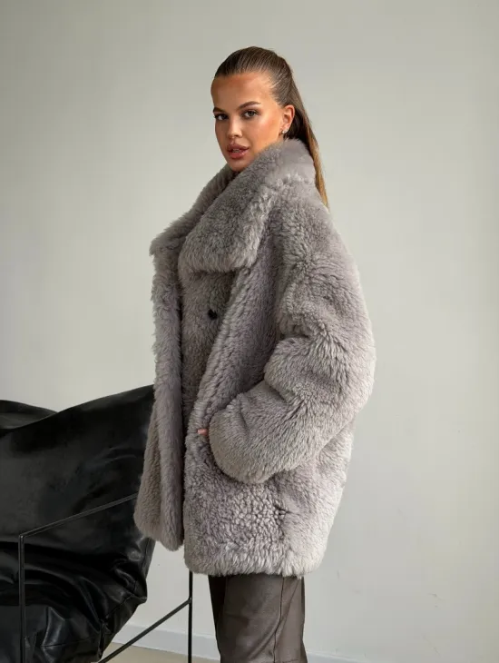 Полушубок из овчины - фото 11